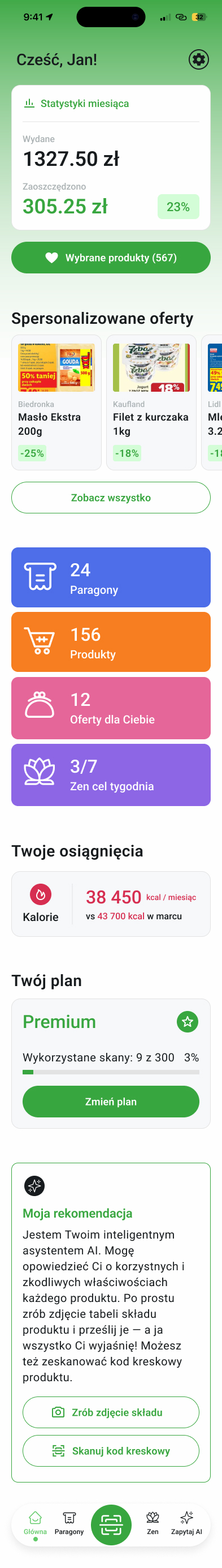 ZenKoszyk Dashboard